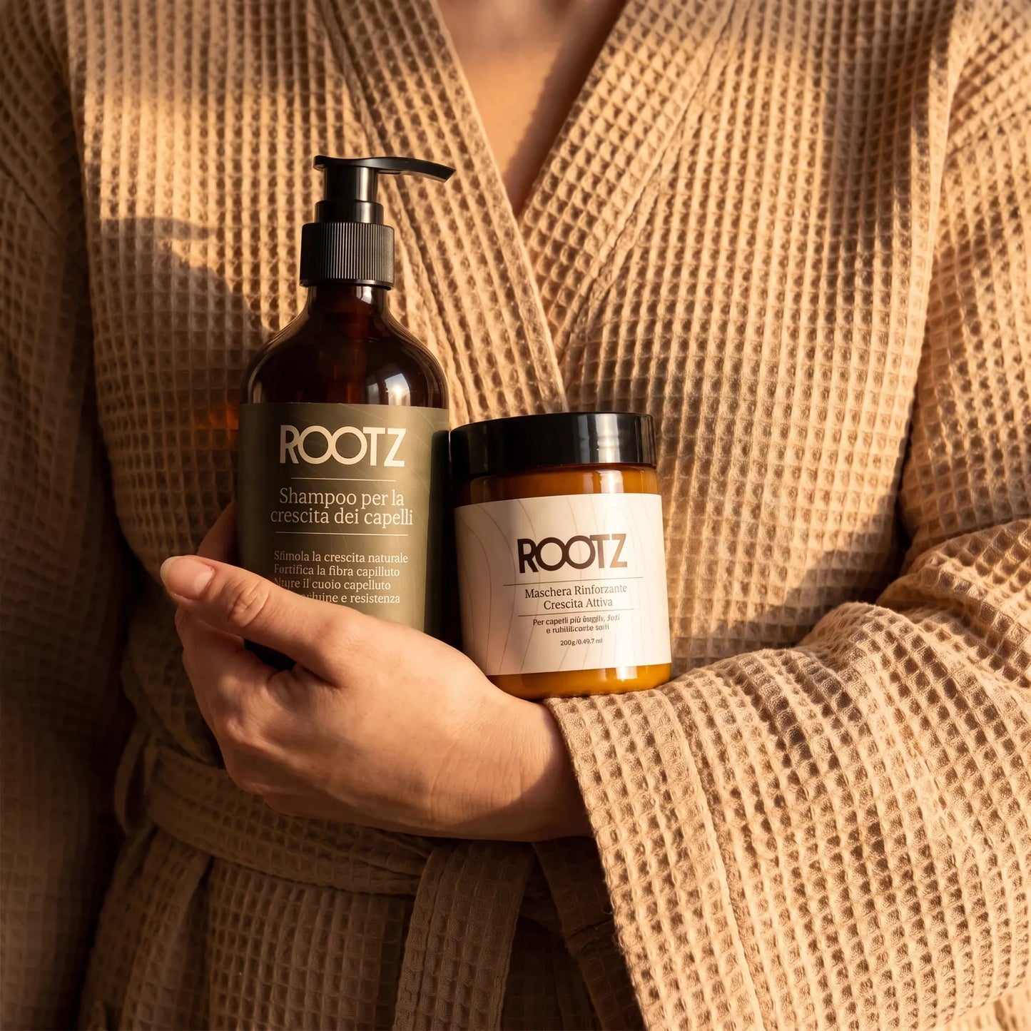 Kit ROOTZ Basic con shampoo e maschera crescita attiva - immagine 2 di 2